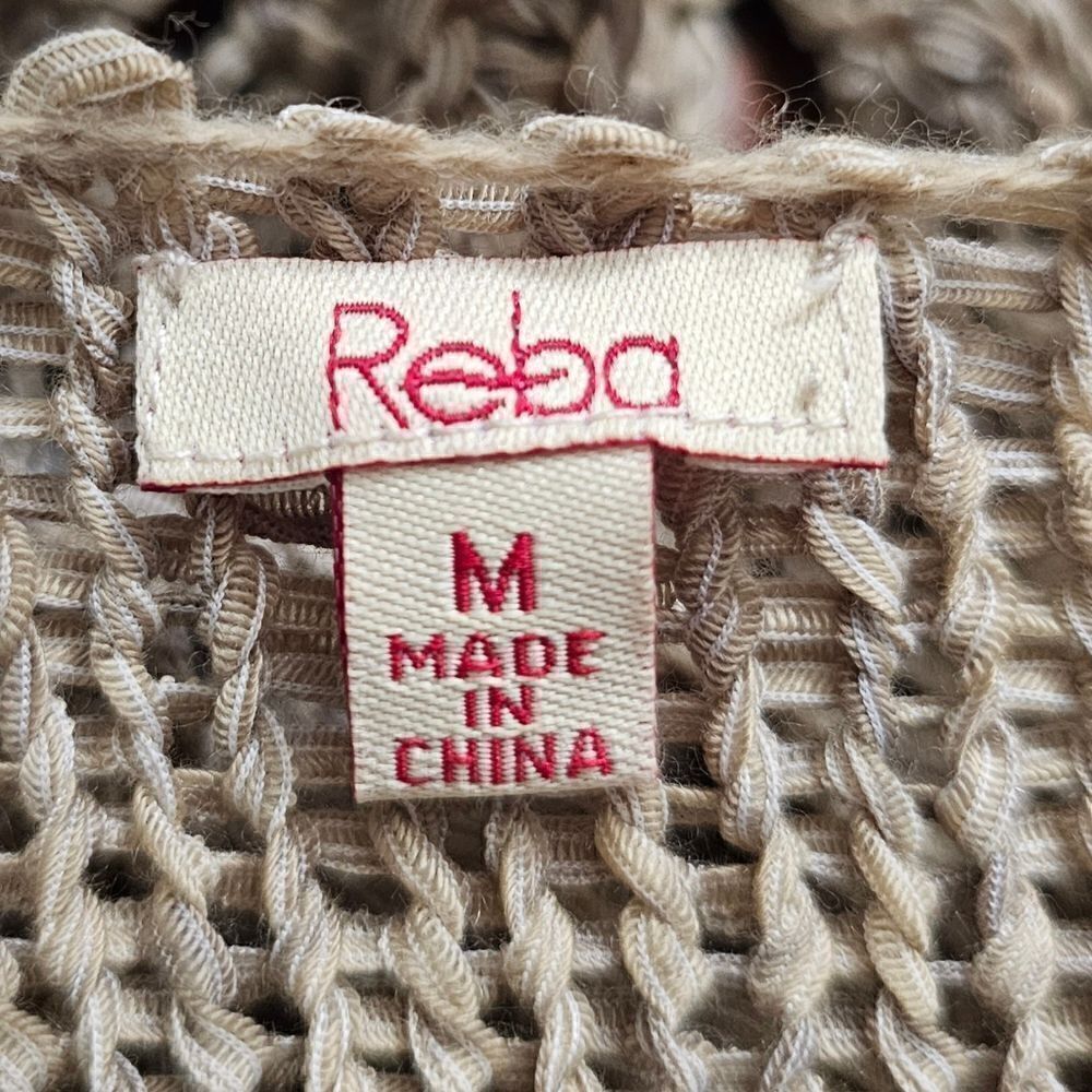 REBA Crochet Open Front Tunic Cardigan - Size Medium‎ - Picture 6 of 7